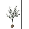 Árvore Planta Artificial Flores De Azaleia 140cm Branca - 1