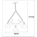 Ver imagem 2 de Lustre  Estância 3L Made