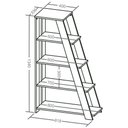 Ver imagem 5 de Kit 2 Estantes Multiuso Star A02 5 Prateleiras MDP 18mm 81,8cm Branco