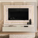 Ver imagem 1 de Painel Suspenso Gavetas Ripadas 216cm Gaia 285 Madetec
