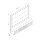 Ver imagem 2 de Painel Suspenso Gavetas Ripadas 216cm Gaia 285 Madetec