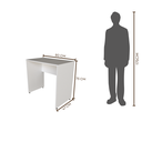 Ver imagem 3 de Escrivaninha Mesa Escritório 80cmx47cm 25mm