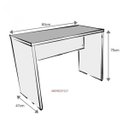 Ver imagem 3 de Escrivaninha Mesa Escritório 80cmx47cm 25mm