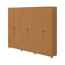 Ver imagem 1 de Roupeiro Vitória 6 Portas 270 Amêndoa Clean