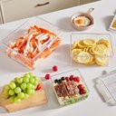 Ver imagem 6 de Kit 3 Potes Hermeticos Organizador Geladeira Fresh Box com Cesta Escorredor Removivel Acrilico