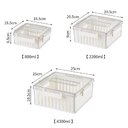 Ver imagem 7 de Kit 3 Potes Hermeticos Organizador Geladeira Fresh Box com Cesta Escorredor Removivel Acrilico