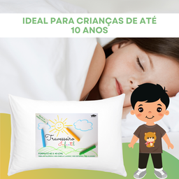 Travesseiro Select Kids Infantil Criança até 10 Anos 100% Algodão Antialérgico - 8