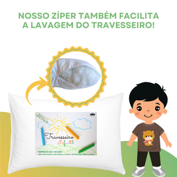Travesseiro Select Kids Infantil Criança até 10 Anos 100% Algodão Antialérgico - 7