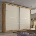 Ver imagem 2 de Guarda Roupa Casal 2 Portas 4 Gavetas - Verona-Amêndoa - Made Marcs