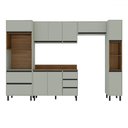 Ver imagem 2 de Cozinha Completa Koya 10 Portas 4 Gavetas 40250043 Verde Oliva - Politorno