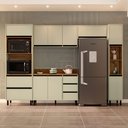 Ver imagem 1 de Cozinha Completa Koya 10 Portas 4 Gavetas 40250043 Verde Oliva - Politorno
