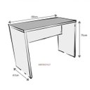 Ver imagem 3 de Escrivaninha Mesa Escritório 80cmx47cm 25mm