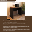 Ver mais imagens de Escrivaninha Mesa Escritório 80cmx47cm 80cm Preto E Carvalho Mel