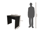 Ver imagem 3 de Escrivaninha Mesa Escritório 90CMX47CM 90cm Preto