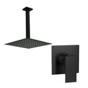 Ver imagem 2 de Kit Ducha Gás Solar 20x20 Slim de Teto +acabamento para Monocomando Padrão Deca Preto Fosco