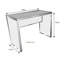 Ver imagem 3 de Escrivaninha Mesa Escritório 90CMX47CM 90cm Preto e Branca