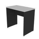 Ver imagem 2 de Escrivaninha Mesa Escritório 90CMX47CM 90cm Preto e Cinza Cristal