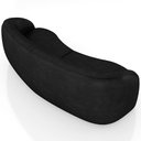 Ver imagem 6 de Sofá 4 Lugares para Sala Living Orgânico 240cm Eron M03 Couríssimo Preto - Lyam Decor