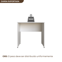 Ver imagem 4 de Escrivaninha Mesa Escritório 100CMX47CM 100cm Branca