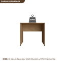 Ver imagem 4 de Escrivaninha Mesa Escritório 100CMX47CM 100cm Carvalho Mel Bege