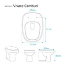 Ver imagem 3 de Assento Sanitário Camburi Branco para Vaso Vivace