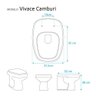 Assento Sanitário Camburi Branco para Vaso Vivace - 3