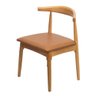 Cadeira Elbow Madeira - Caramelo - 1