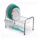 Ver imagem 3 de Escorredor de Pratos Duplo com Porta Copos Aço Cromado Plus - Aramig
