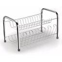 Ver imagem 4 de Escorredor de Pratos Duplo com Porta Copos Aço Cromado Plus - Aramig