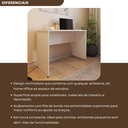 Ver mais imagens de Escrivaninha Mesa Escritório 110cmx47cm 110cm Branca
