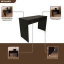 Ver imagem 5 de Escrivaninha Mesa Escritório 110cmx47cm 110cm Preto