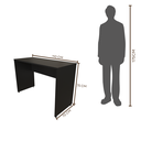 Ver imagem 3 de Escrivaninha Mesa Escritório 110cmx47cm 110cm Preto