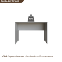 Ver imagem 4 de Escrivaninha Mesa Escritório 110cmx47cm 110cm Cinza Cristal