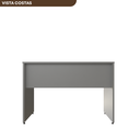 Ver imagem 6 de Escrivaninha Mesa Escritório 110cmx47cm 110cm Cinza Cristal