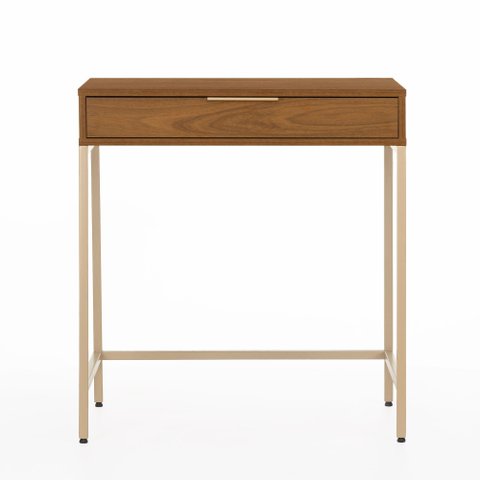Escrivaninha Penteadeira Square 1 Gaveta 70 Cm X 48 Cm Louro Freijó