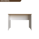 Ver imagem 5 de Escrivaninha Mesa Escritório 110cmx47cm 110cm Branca E Carvalho Mel