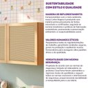 Ver imagem 7 de Armário Aéreo 120cm em Madeira Maciça e Rattan Magna Kids Casatema MadeiraOriginals Marrom/Mel