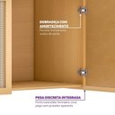 Ver imagem 6 de Armário Aéreo 120cm em Madeira Maciça e Rattan Magna Kids Casatema MadeiraOriginals Marrom/Mel