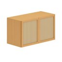 Ver imagem 2 de Armário Aéreo 120cm em Madeira Maciça e Rattan Magna Kids Casatema MadeiraOriginals Marrom/Mel