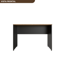 Ver imagem 5 de Escrivaninha Mesa Escritório 110cmx47cm 110cm Preto E Carvalho Mel