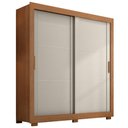 Ver imagem 1 de Guarda Roupa Casal 2 Portas de Correr 4 Gavetas Titan 196 cm Cinamomo Areia Zanz