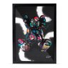 Quadro Grafite Boneco Kawns Preto Moldura e Vidro - 3