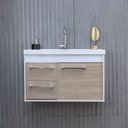 Ver imagem 2 de Kit Armário para Banheiro 60cm Mdf com Cuba + Espelheira - Potenza Berlin