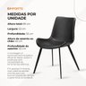 Kit Cadeira de Jantar Basic 4 Unidades White Arrow Preta - 9