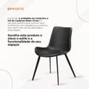 Ver imagem 2 de Kit Cadeira de Jantar Basic 4 Unidades White Arrow Preta