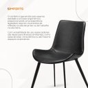 Ver mais imagens de Kit Cadeira de Jantar Basic 4 Unidades White Arrow Preta