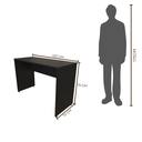 Ver imagem 3 de Escrivaninha Mesa Escritório 130CMX47CM 130cm Preto