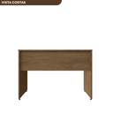 Ver imagem 5 de Escrivaninha Mesa Escritório 100% MDF 130CMX47CM 130cm Carvalho Mel Bege