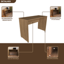 Ver imagem 7 de Escrivaninha Mesa Escritório 100% MDF 130CMX47CM 130cm Carvalho Mel Bege