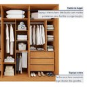 Ver mais imagens de Closet Casal 6 Gavetas 242cm sem Portas Aspen Premium Marrom/Cinamomo